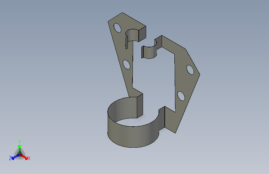 钣金设计支架组件