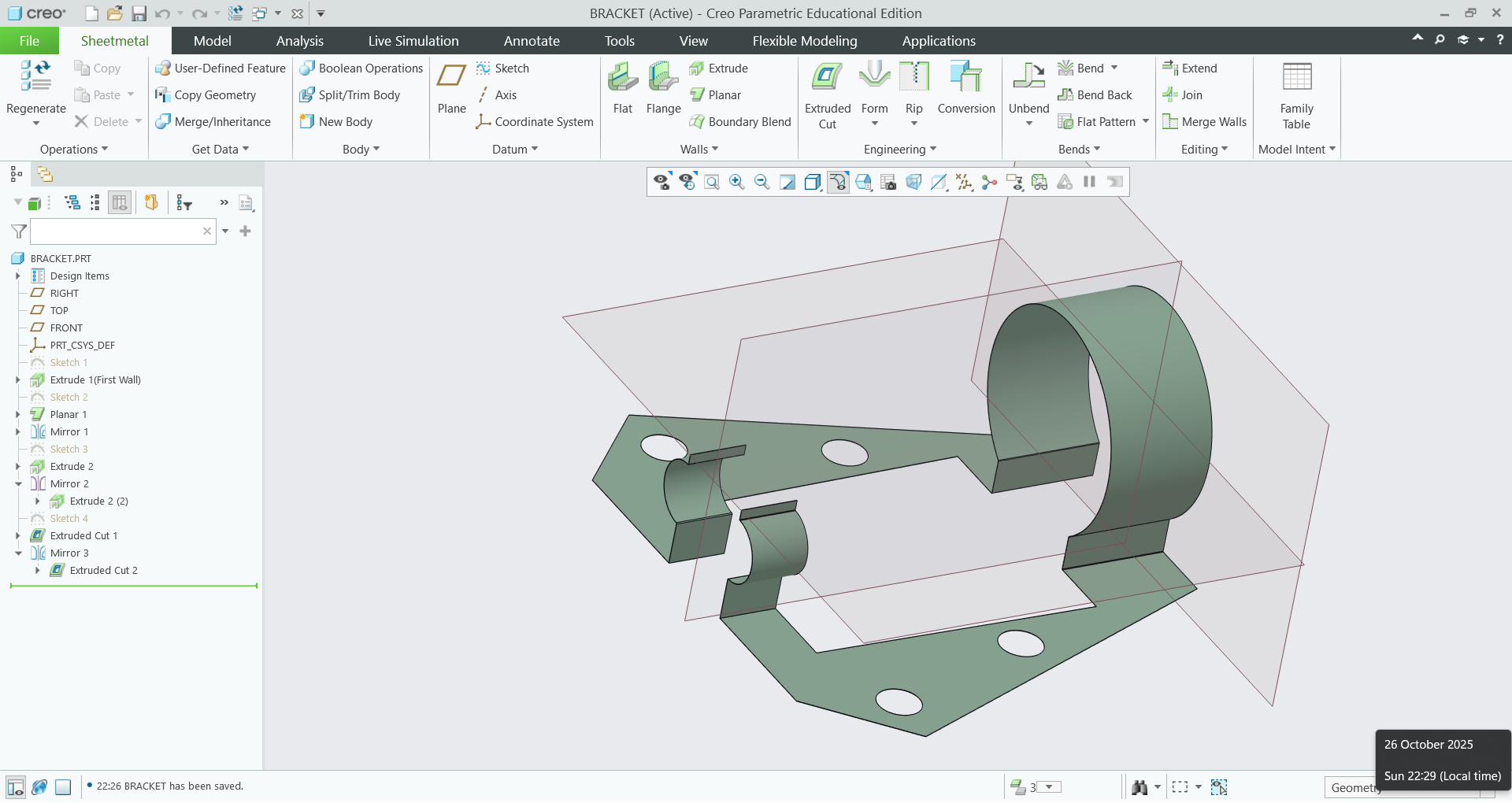 钣金设计支架组件