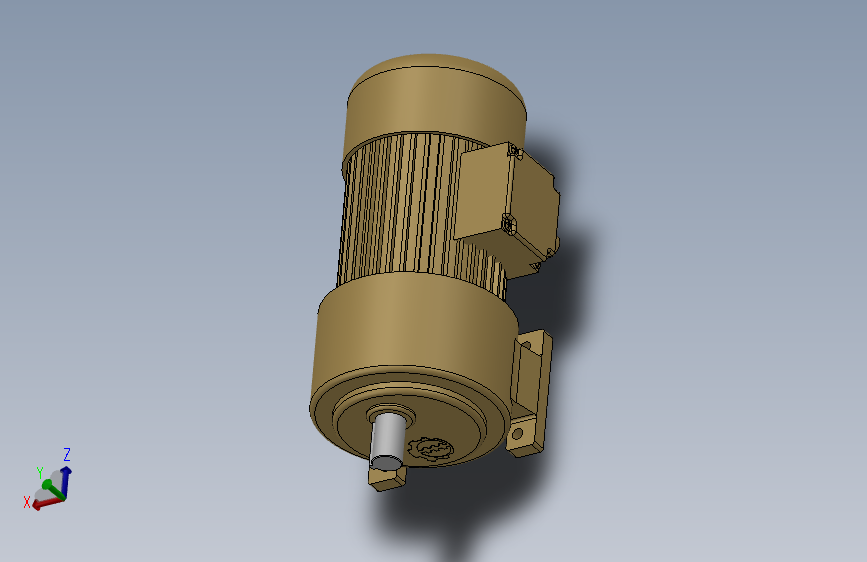 1.1KW(3-25速比ø28) 卧式减速马达116H
