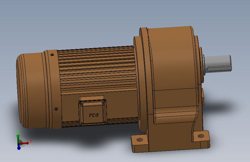 2.2KW(3-60速比ø40) 卧式减速马达160H