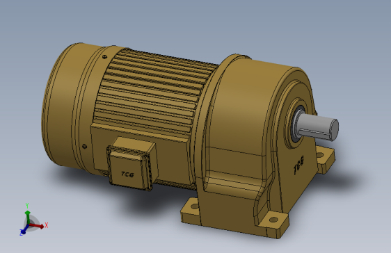 3.75KW(3-25速比ø40) 卧式减速马达160H