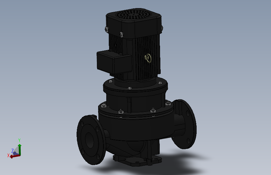 立式管道泵GD(2)50-25(2.2KW),流量18立方扬程25米