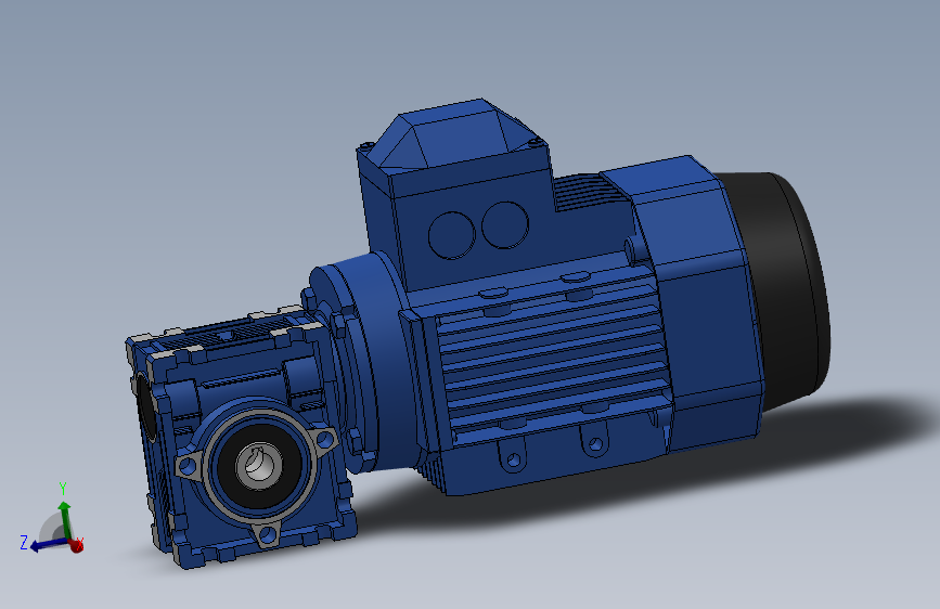 蜗轮蜗杆减速机[NMRV025╱30╱56B14╱B3╱YS-0.12-2P╱F]