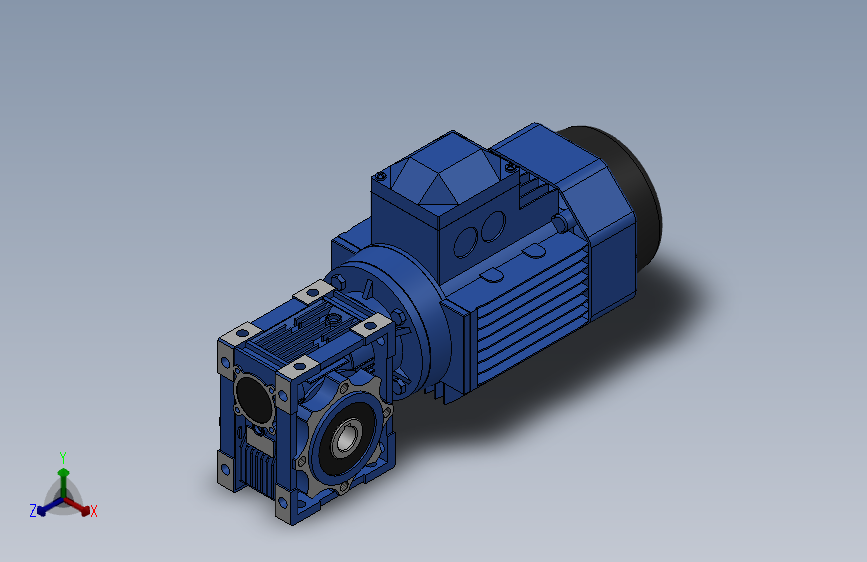 蜗轮蜗杆减速机[NMRV030╱10╱56B14╱B3╱YS-0.09-4P╱F]