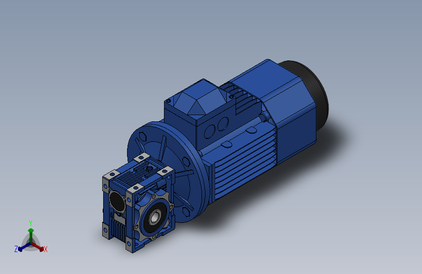 蜗轮蜗杆减速机[NMRV030╱10╱63B5╱B3╱YEJ-0.12-4P╱BMG╱F]