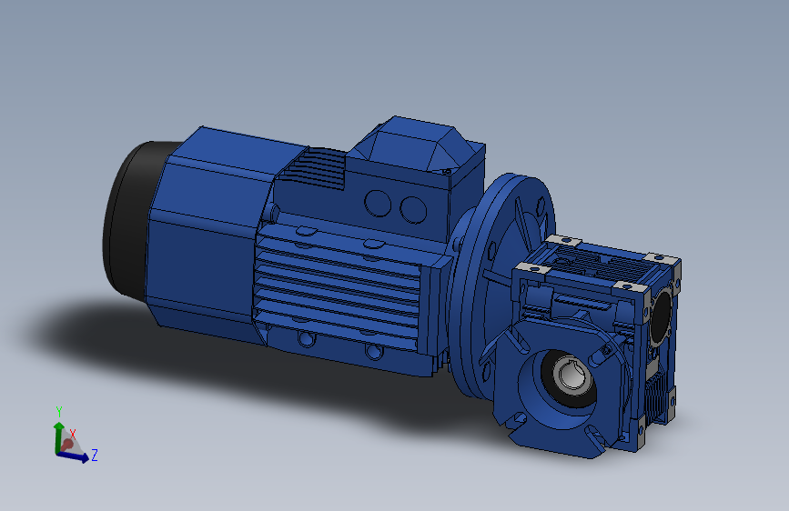 蜗轮蜗杆减速机[NMRV040╱10╱FA2╱71B5╱B3╱YEJ-0.25-4P╱BMG╱F]