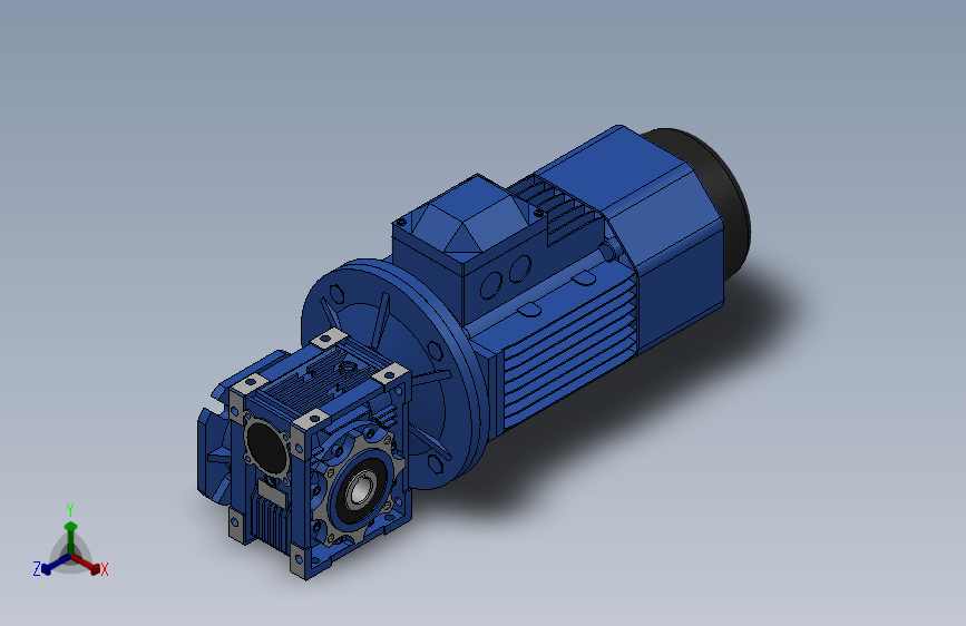 蜗轮蜗杆减速机[NMRV040╱10╱FA2╱71B5╱B3╱YEJ-0.37-4P╱BMG╱F]