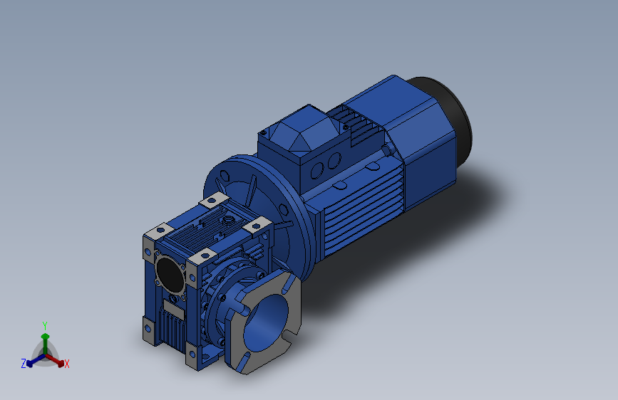 蜗轮蜗杆减速机[NMRV050╱10╱FA1╱71B5╱B3╱YEJ-0.37-4P╱BMG╱F]