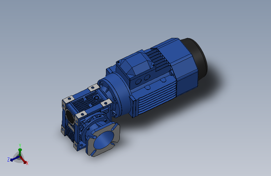 蜗轮蜗杆减速机[NMRV050╱10╱FA1╱80B14╱B3╱YEJ-0.55-4P╱BMG╱F]