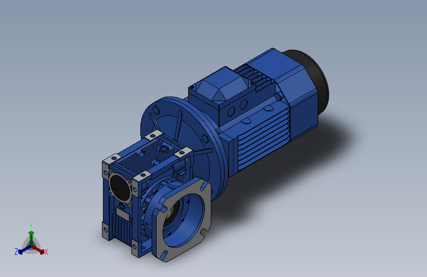 蜗轮蜗杆减速机[NMRV075╱10╱FA1╱100B5╱B3╱YEJ-2.2-4P╱BMG╱F]