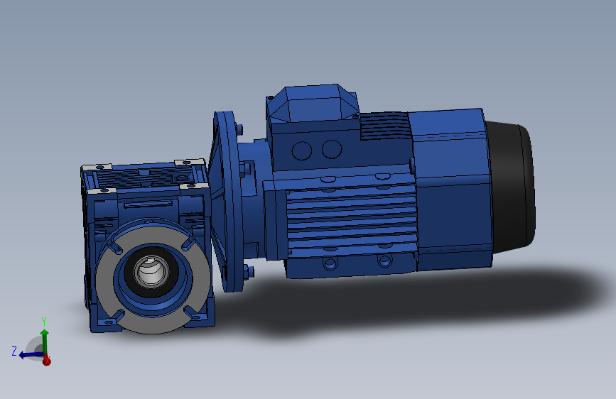 蜗轮蜗杆减速机[NMRV075╱10╱FB1╱112B5╱B3╱YEJ-4-4P╱BMG╱F]