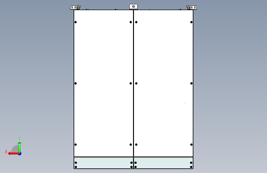 500KW光伏逆变器柜体 背面视图