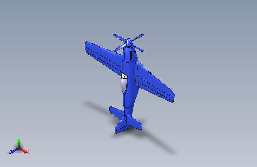 P51战斗机3D模型