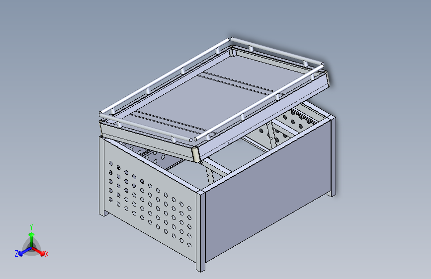 超市系列设备--蔬果架 3D模型