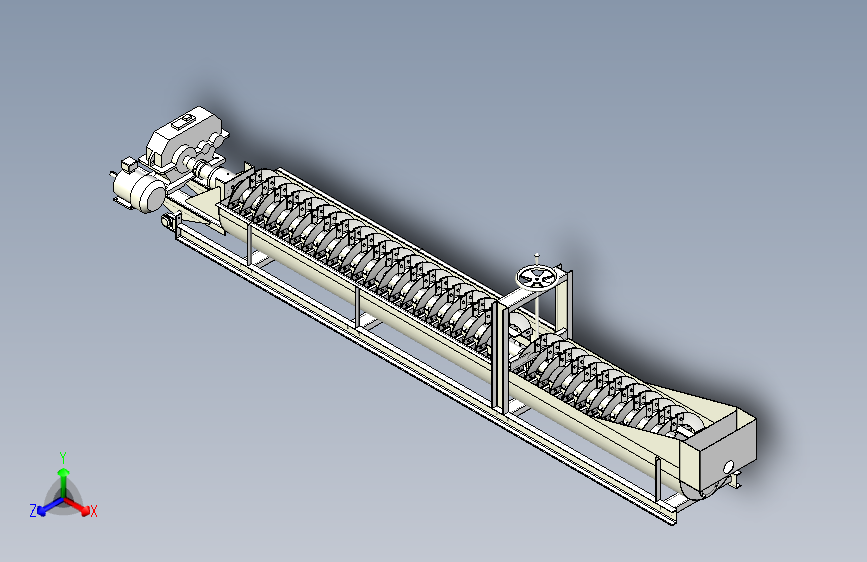 大型洗沙机三维模型