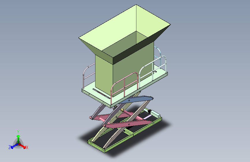 大型商超冷链仓储货物升降平台