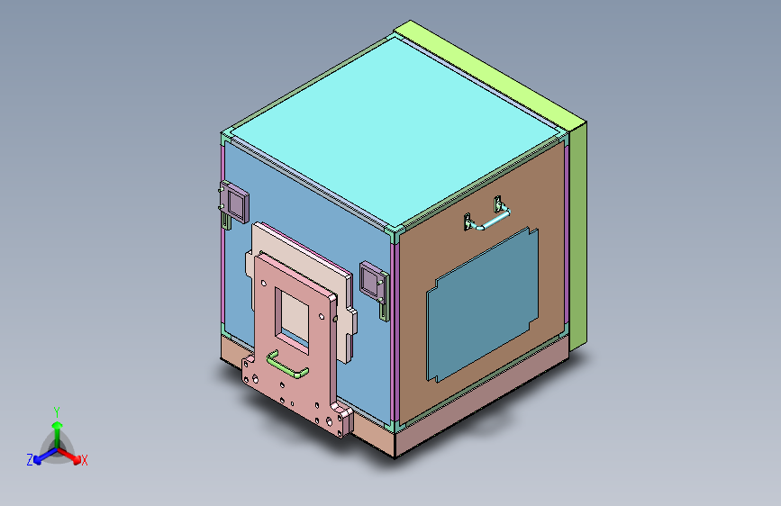 小型桌面级 3D 打印成型舱 主视图