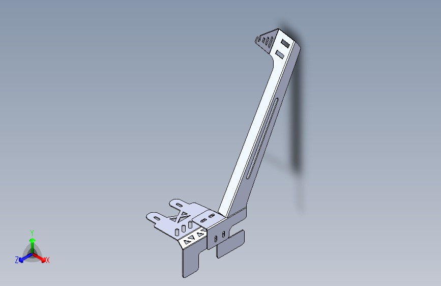 带灯条的支撑架