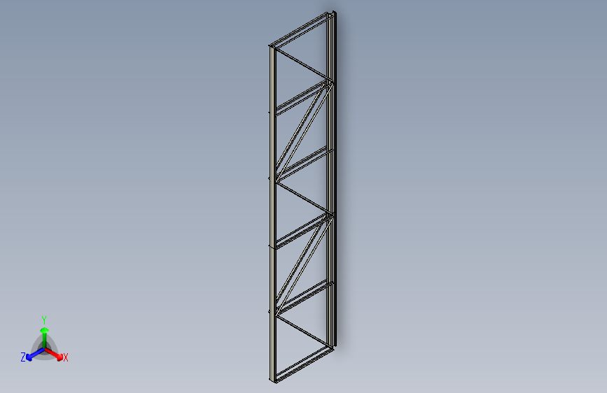 带加固斜撑的桁架