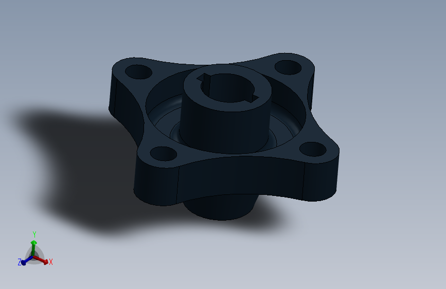 带键槽传动联轴器座