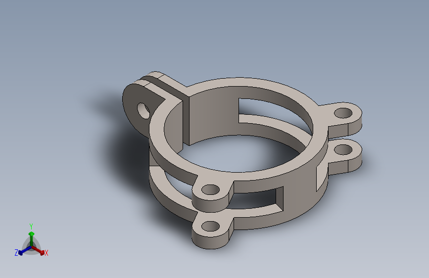 带开合锁紧功能夹环支架