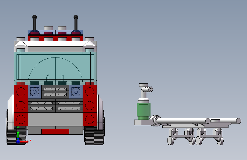 乐高救护车_SOLIDWORKS 2020_模型图纸下载 – 懒石网