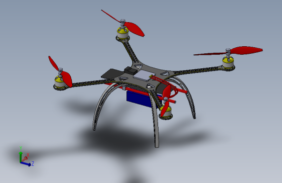 S-500四旋翼无人机机架结构