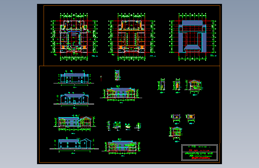 仿古建筑施工图2