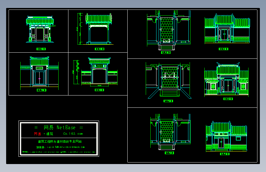 古典建筑立面建筑图
