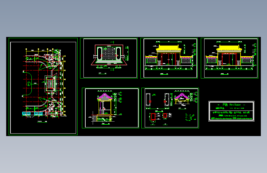 古建大门全套施工图