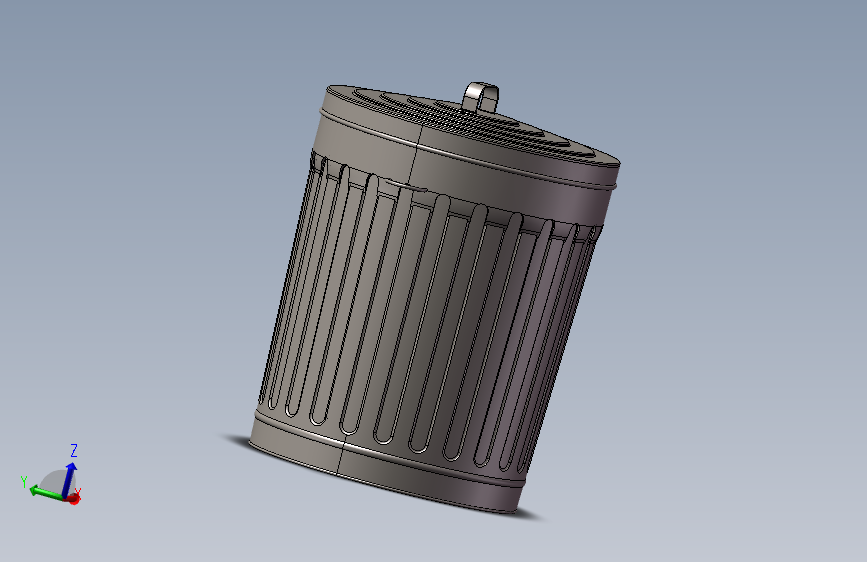 垃圾桶_SOLIDWORKS 2022_模型图纸免费下载 – 懒石网