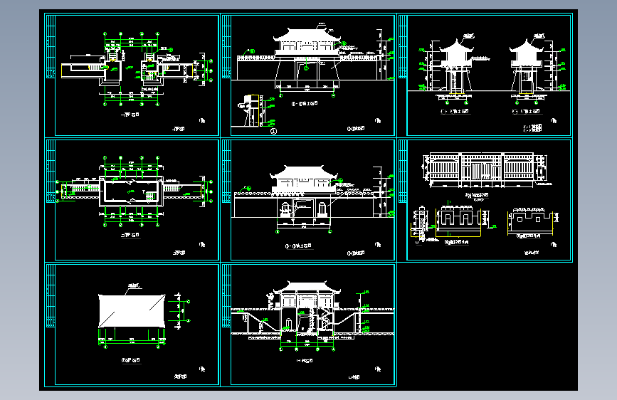 两层的山门建施图