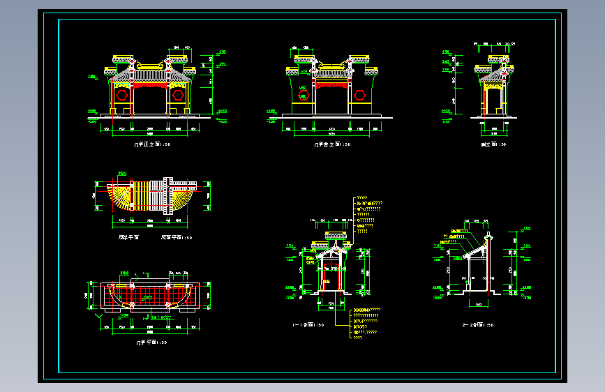 门亭全套施工图