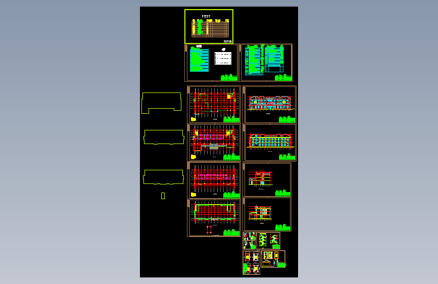 现代徽派宾馆建筑施工图
