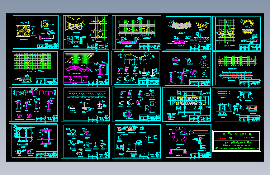 艺术花架施工套图