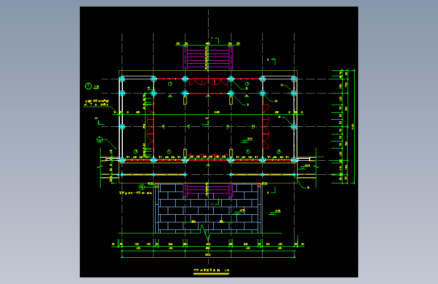 大观楼寝殿平面图