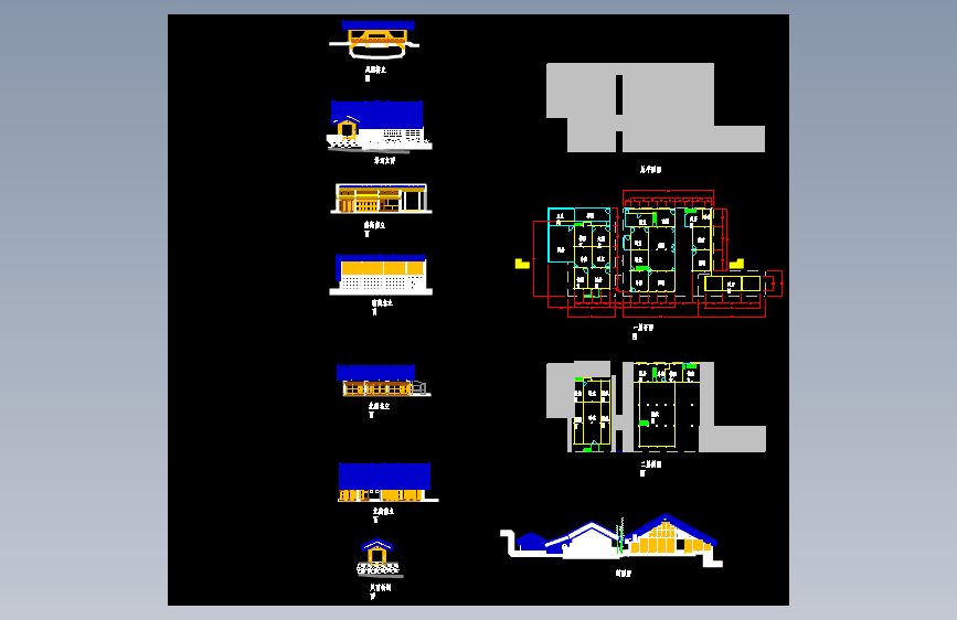古建民居平立剖