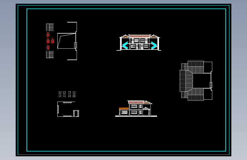 民居特色的小茶楼