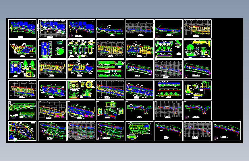 62、某景观大道0A区完整施工图