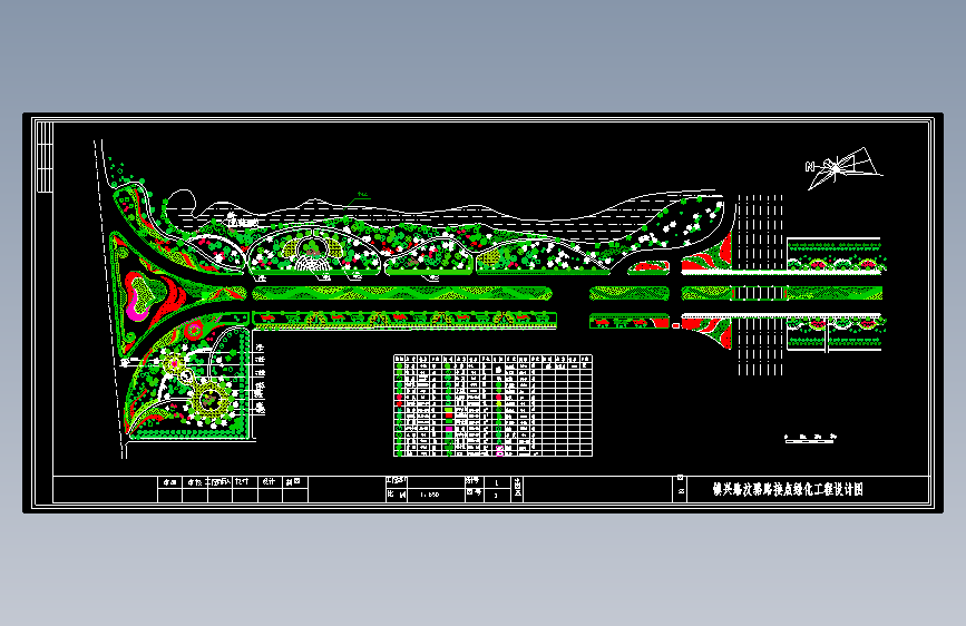 72、镇兴路绿化设计图