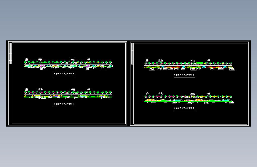 154、九干路绿化带设计标段A B C D