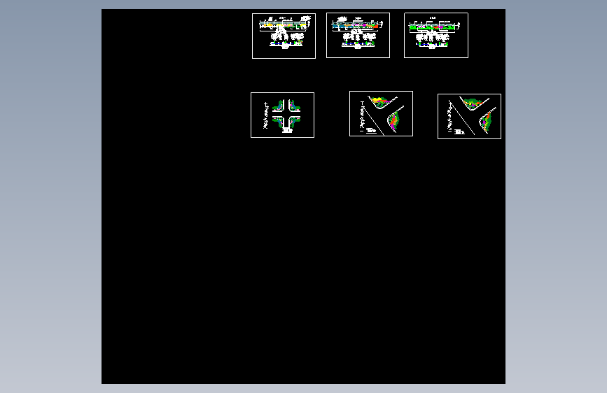 156、道路两侧绿化模式图施工详图