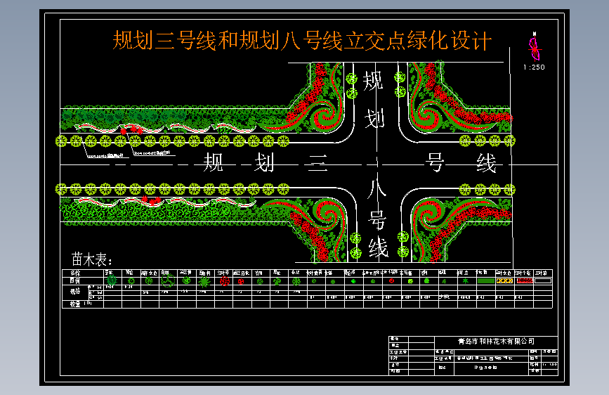 八号路和三号路交点