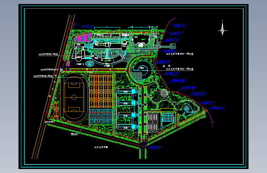某大学总平面图