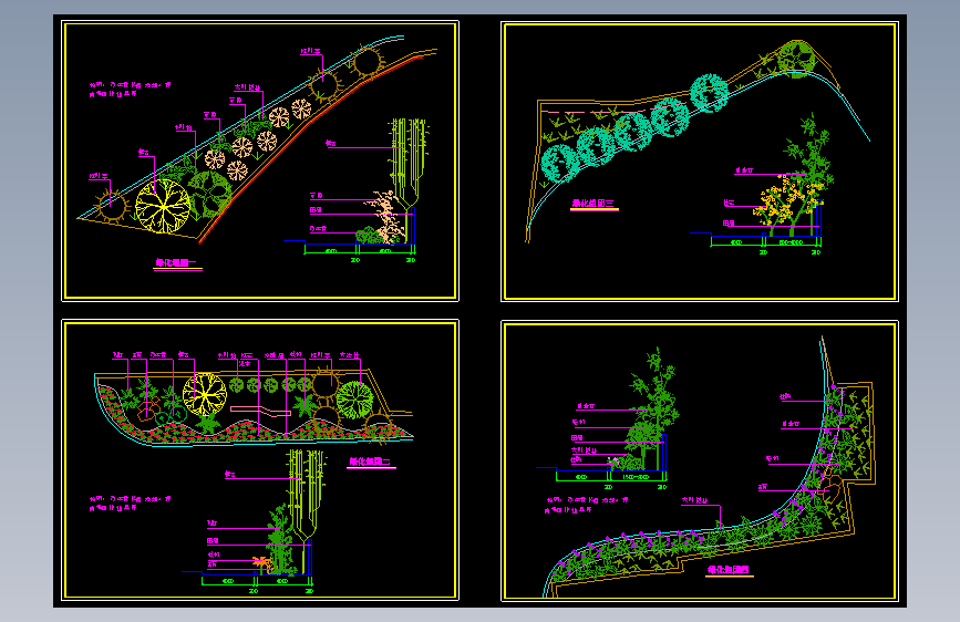 某公园绿化组团详图