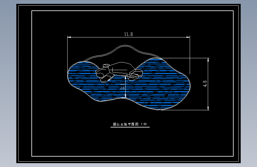 施工假山平面A3