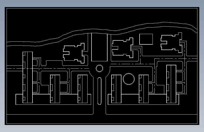 建筑妖体环境平面图带效果