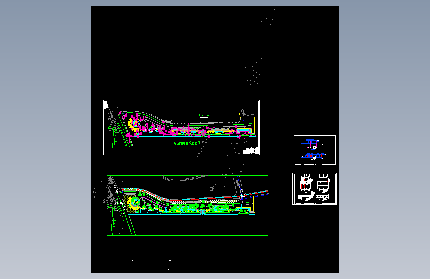 龙游滨河绿地施工图