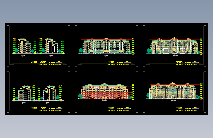 一套多层住宅规划及方案设计