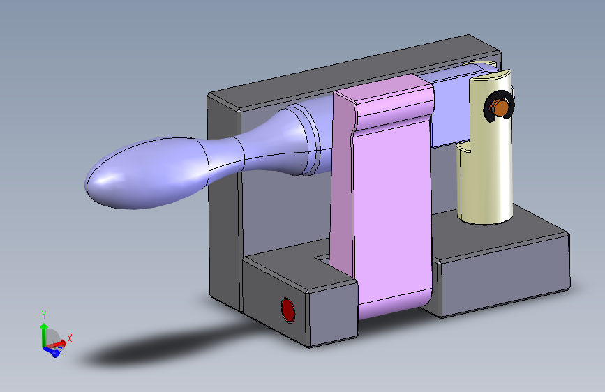 楔块式夹紧器夹具 STEP+IGS格式